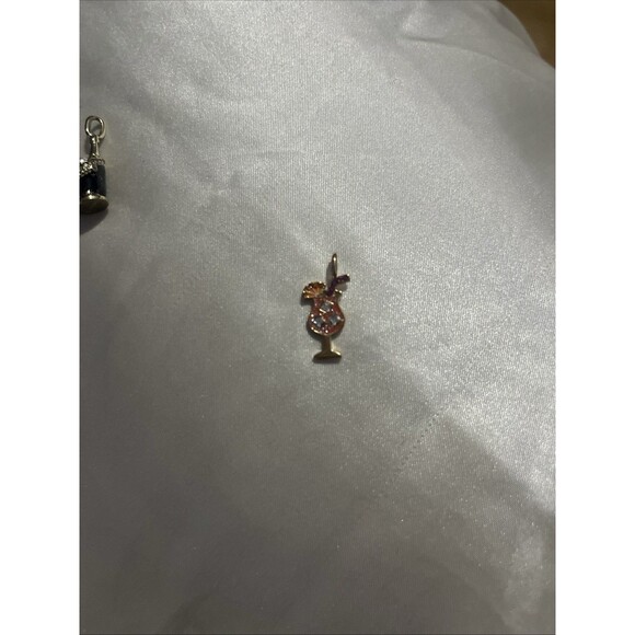 Baublebar Pina Colada Charm Rhinestone Glitter Enamel Jewelry Free Shipping NEW - Picture 5 of 5